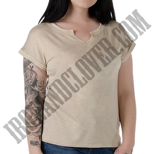 Basic Oat Colored Tee