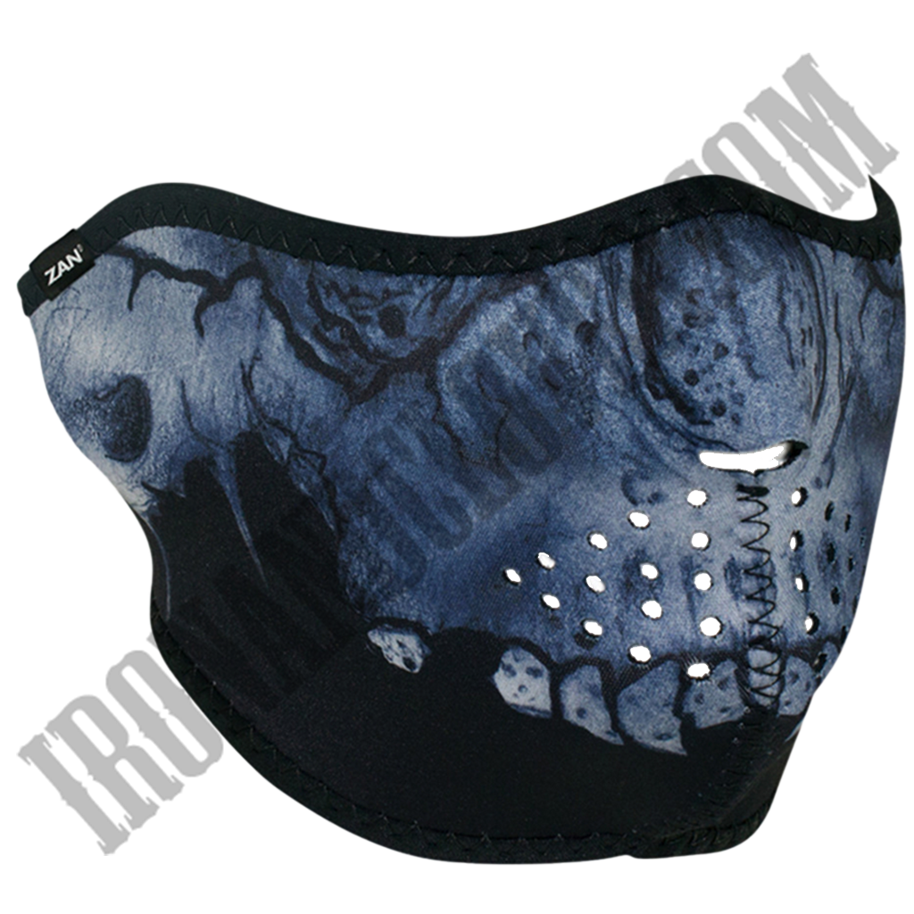 Midnight Skull Half Face Mask