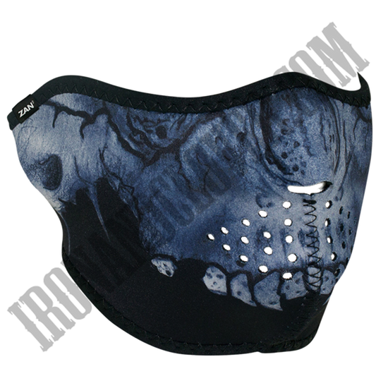 Midnight Skull Half Face Mask