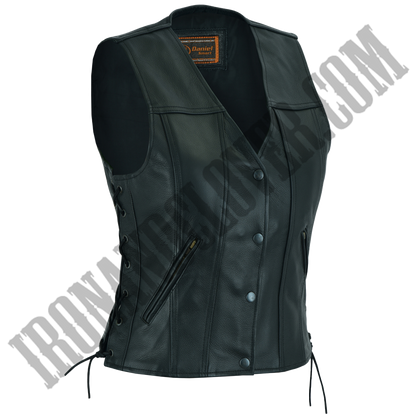 CC Motorcycle Vest with Side Laces