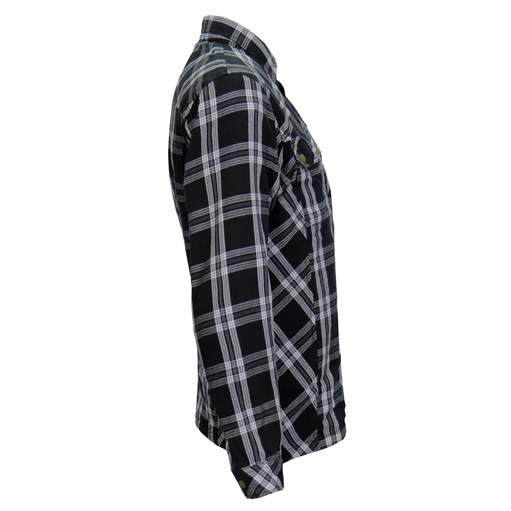 Armored Flannel Jacket in Black & White