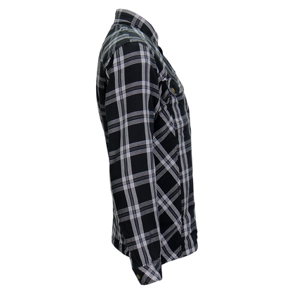 Armored Flannel Jacket in Black & White