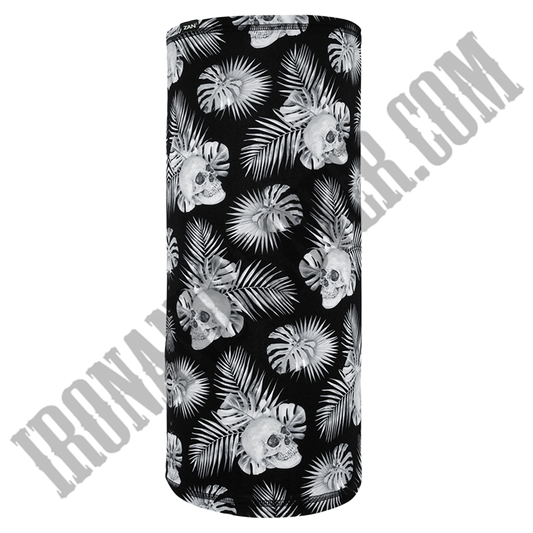 Black & White Tropical Skulls Motley Tube®