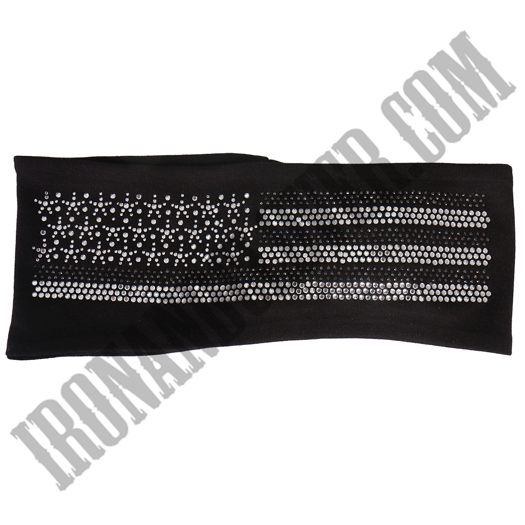 Gray American Flag Bling Wrap