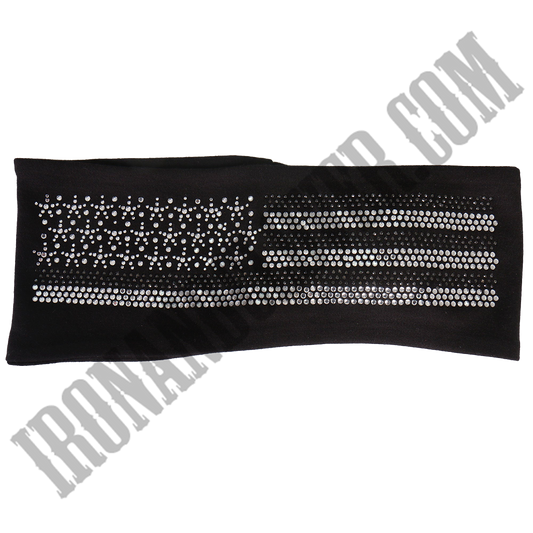 Gray American Flag Bling Wrap