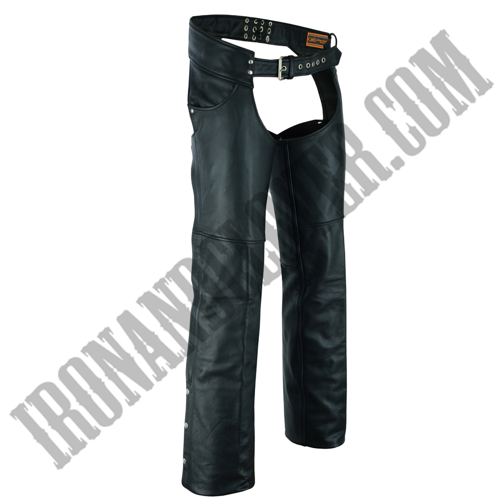 Classic Leather Chaps with Jeans Pockets in Tall