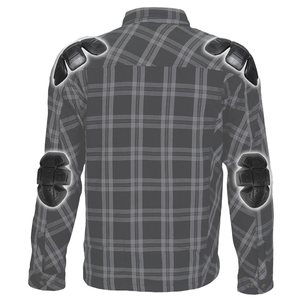 Armored Flannel Jacket in Black & White