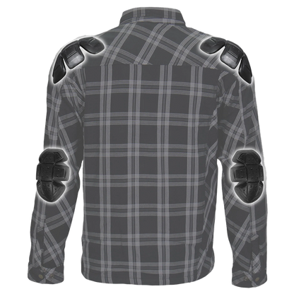 Armored Flannel Jacket in Black & White