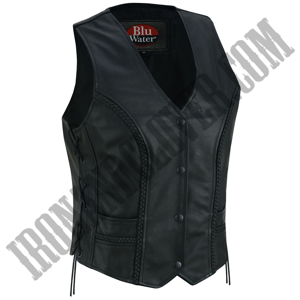 Braid Detail Concealed Carry Vest