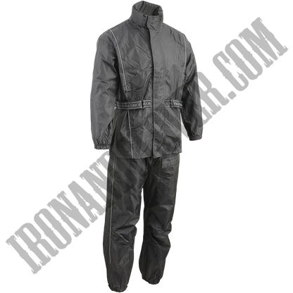 Men's Lightweight Oxford Rain Suit in Black