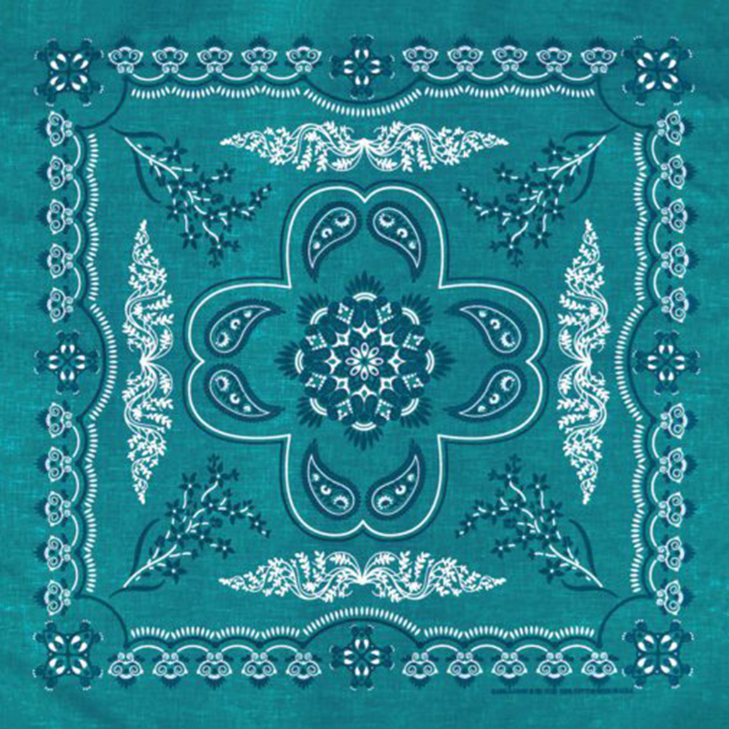 Mirage Blue & White Floral Bandana