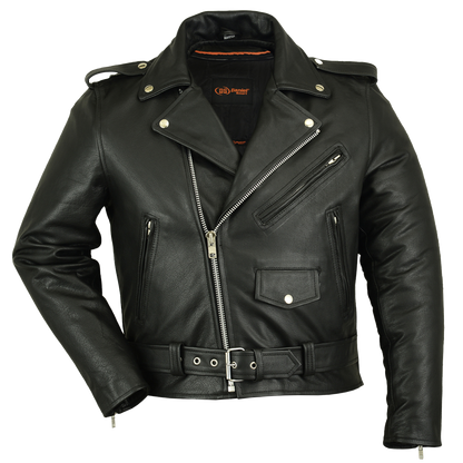 Classic Police Style Motorcycle Jacket