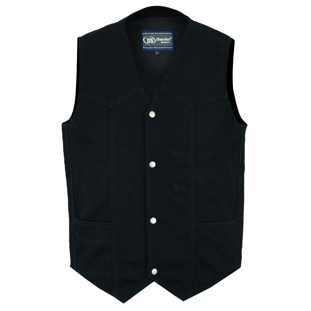 Traditional Denim Fitted Vest