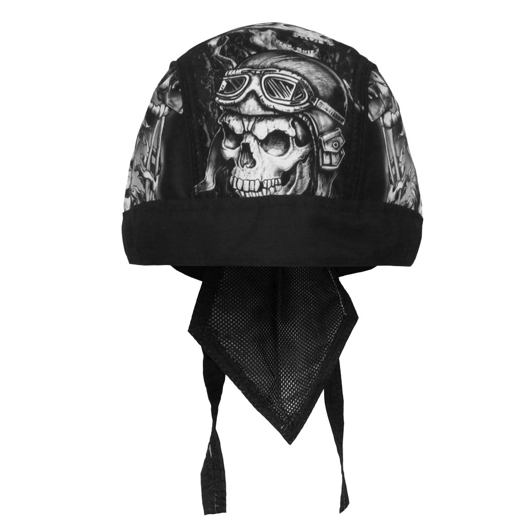 Smokin' 5 Skulls Headwrap