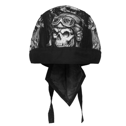 Smokin' 5 Skulls Headwrap