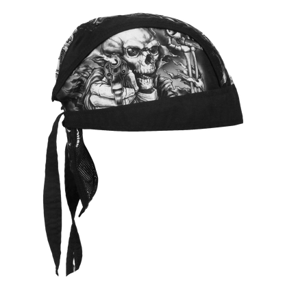 Smokin' 5 Skulls Headwrap