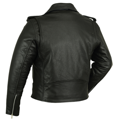 Classic Police Style Motorcycle Jacket