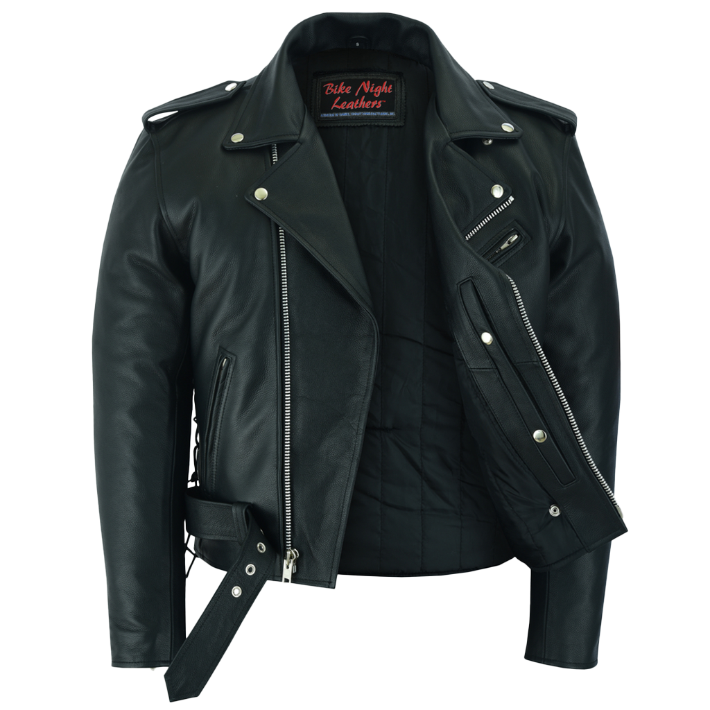 Lightweight Classic Leather Biker Jacket