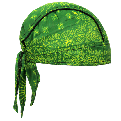 Green Paisley Headwrap