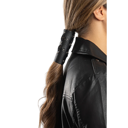 4" Diamond Cut-Out with Lace & Rivets Hair Glove® 💎🖤💀