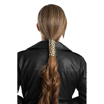 4" Leather Leopard Print Hair Glove® 🐆💀