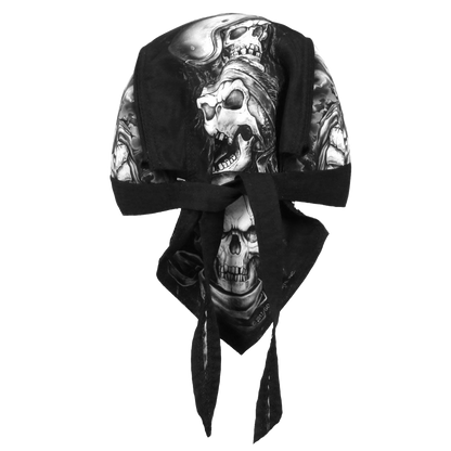 Smokin' 5 Skulls Headwrap