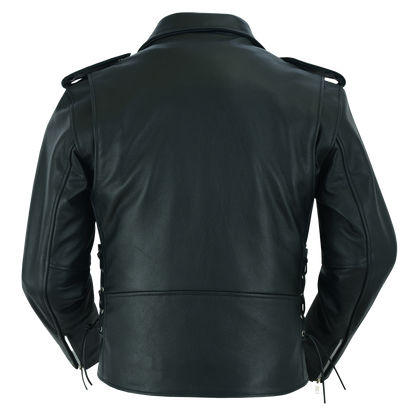 Lightweight Classic Leather Biker Jacket