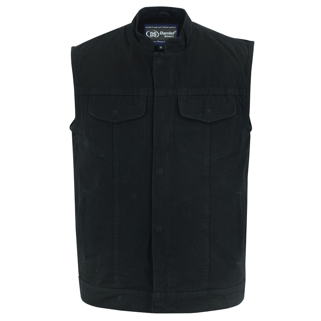 Black Denim Club Vest