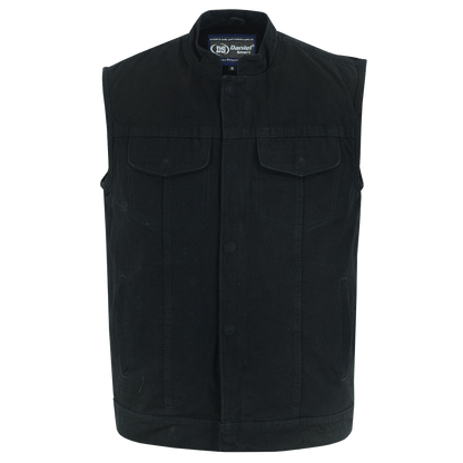 Black Denim Club Vest