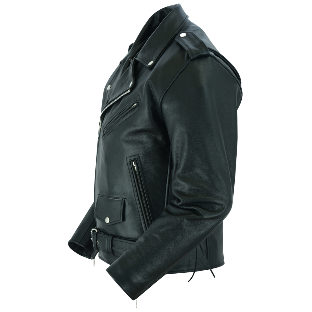 Lightweight Classic Leather Biker Jacket