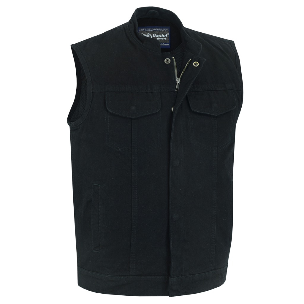 Black Denim Club Vest