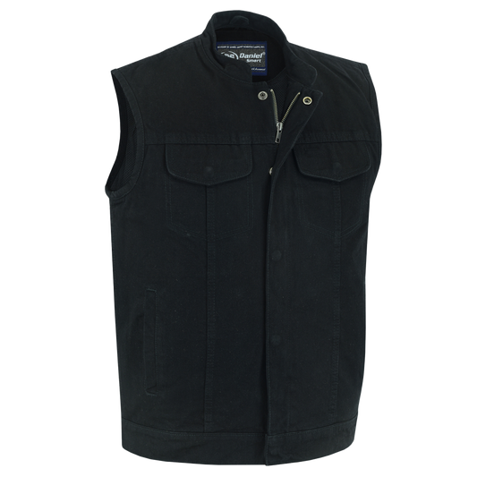 Black Denim Club Vest