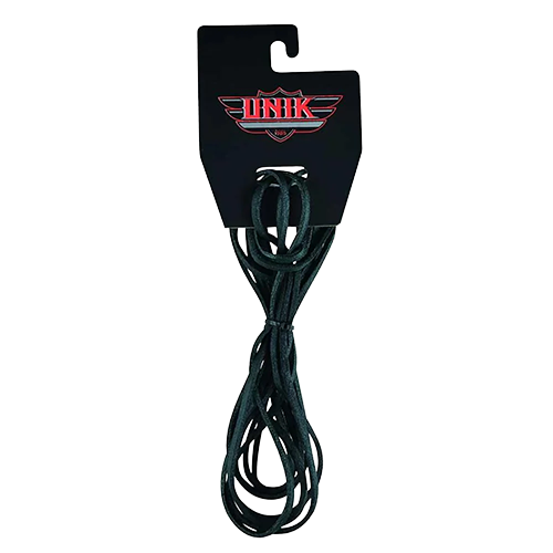 Green leather vest laces for motorcycle gear