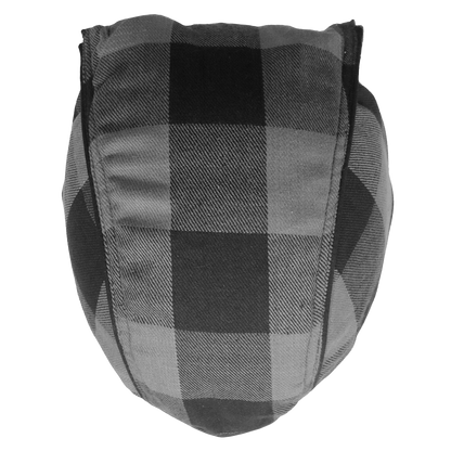 Gray Buffalo Plaid Headwrap