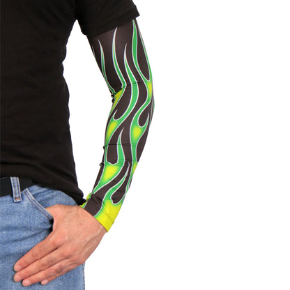 Green Flames Arm Sleeves