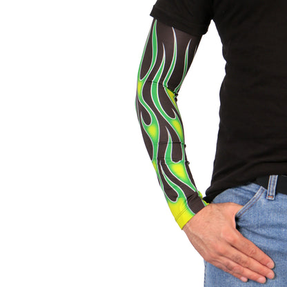 Green Flames Arm Sleeves