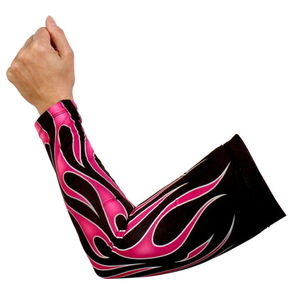 Pink Flames Arm Sleeves