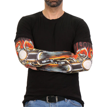 Fire Biker Arm Sleeves