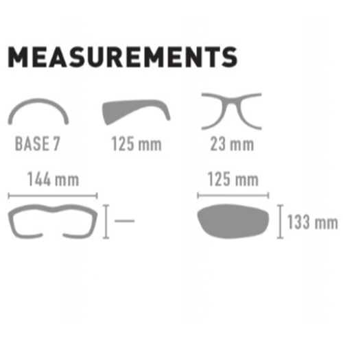 Aero Sunglasses Measurments