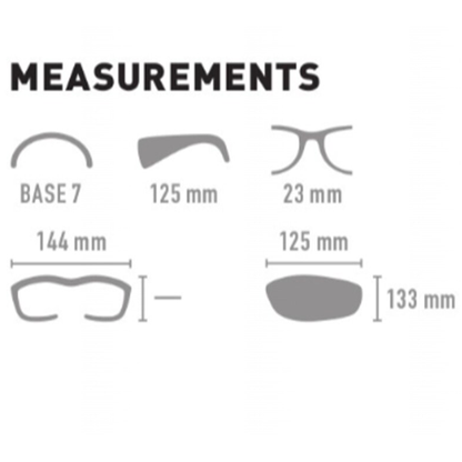 Aero Sunglasses Measurments