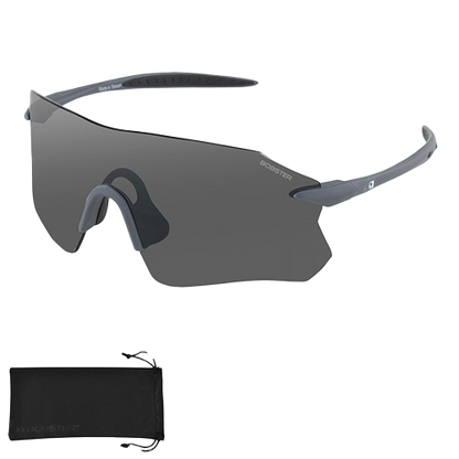 Shatter resistant Aero biker sunglasses with UV protection.