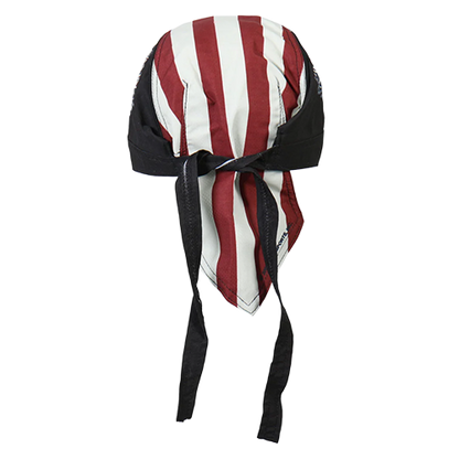 Eagle And Flag Biker Bandana With Sweatband Back View