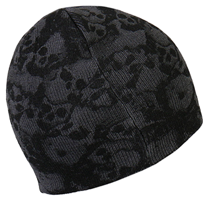 Hot Leathers Ancient Skulls Biker Beanie