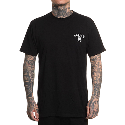 Art Devils Premium T Shirt With Skull And Paintbrush Horns Front View