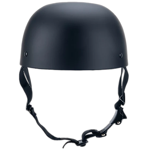 DOT Approved Flat Black Helmet No Mushroom Head