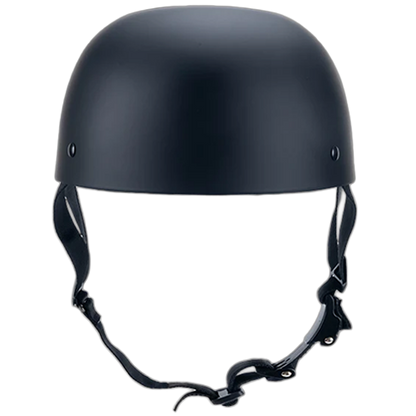 DOT Approved Flat Black Helmet No Mushroom Head