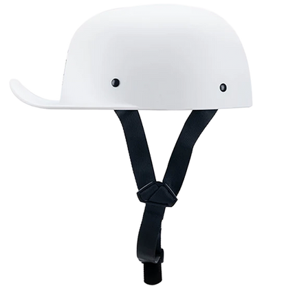 Crazy Al’s Flat White Baseball Pro Mini Motorcycle Helmet