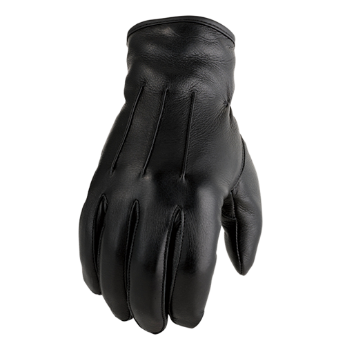 Z1R model 938 black deerskin glove, manufacturer back-of-hand view with three stitched lines