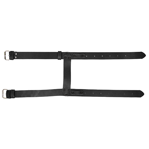 Leather Strap For Blankets Jackets Or Bedrolls On Bike – Black