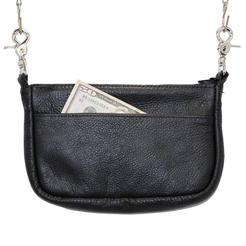 Handmade Ostrich And Floral Tooled Crossbody Bag